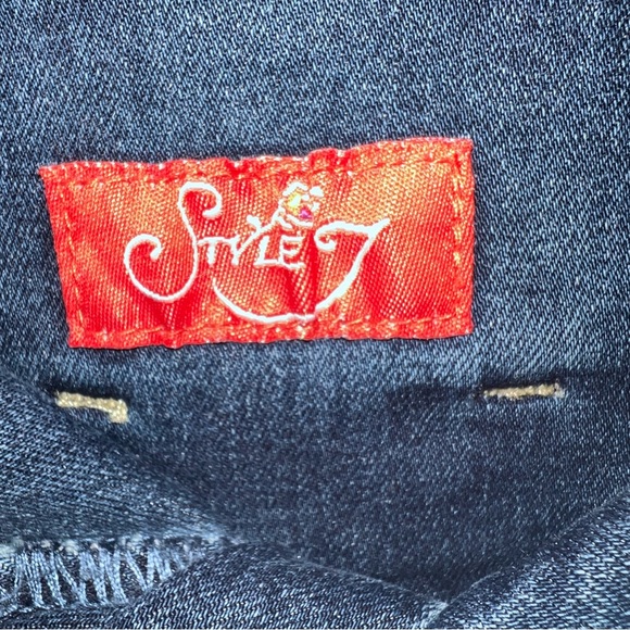 Style J DENIM SKIRT WOMEN'S DENIM SKIRTS - MODEST JEANS BLUE SIZE 8 - Picture 5 of 6